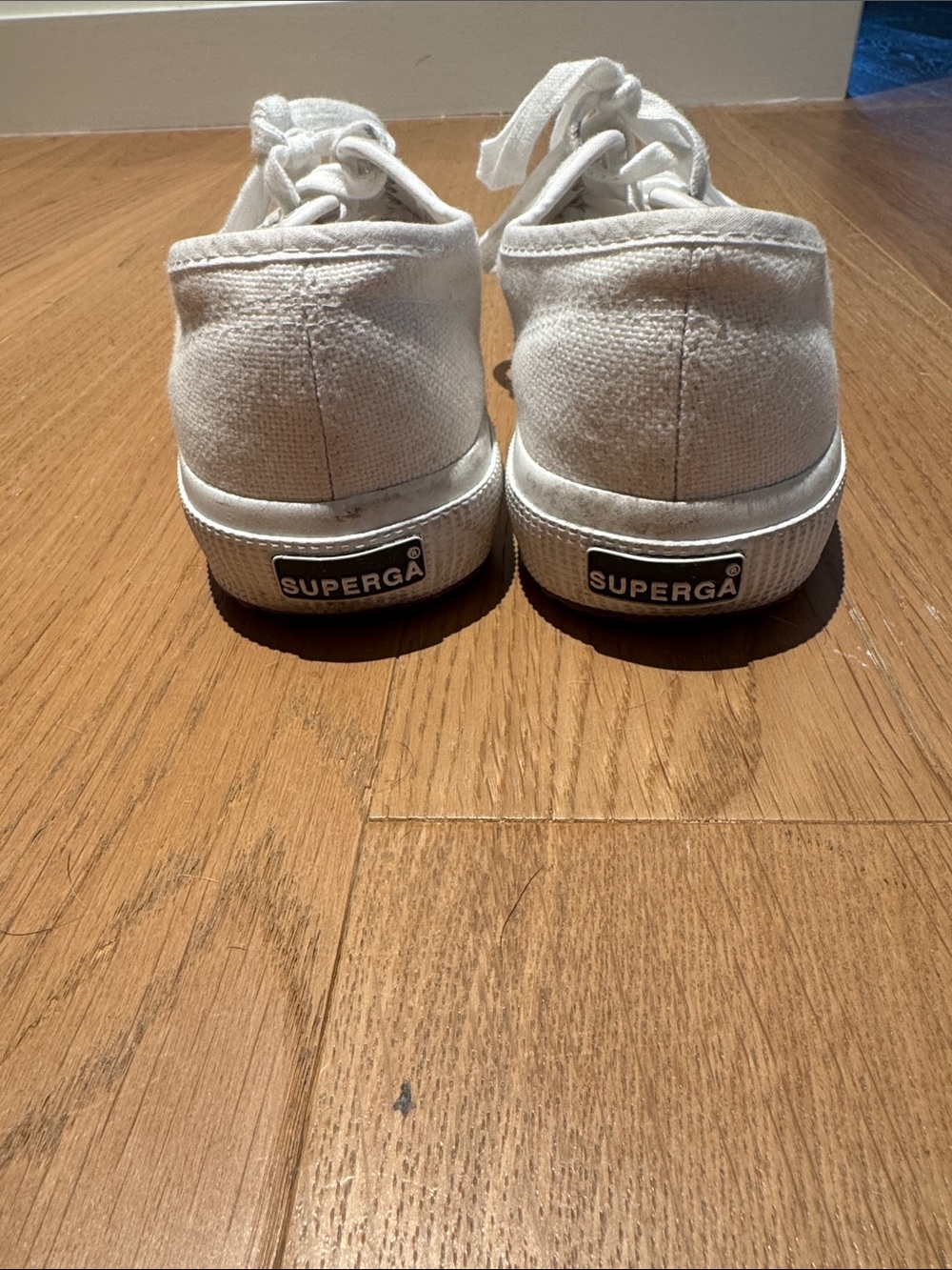 Superga White Canvas Low-Top Sneakers - Picture 5 of 9